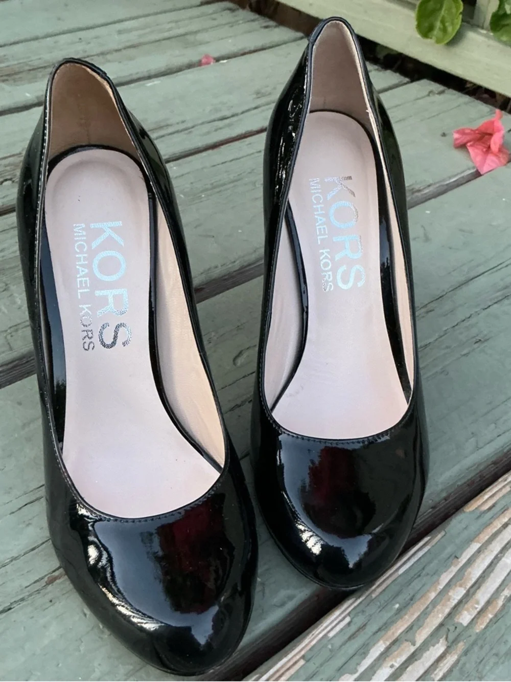 Michael Kors Black Patent Leather Stiletto Pumps